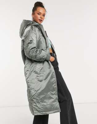 oversized hooded puffer coat