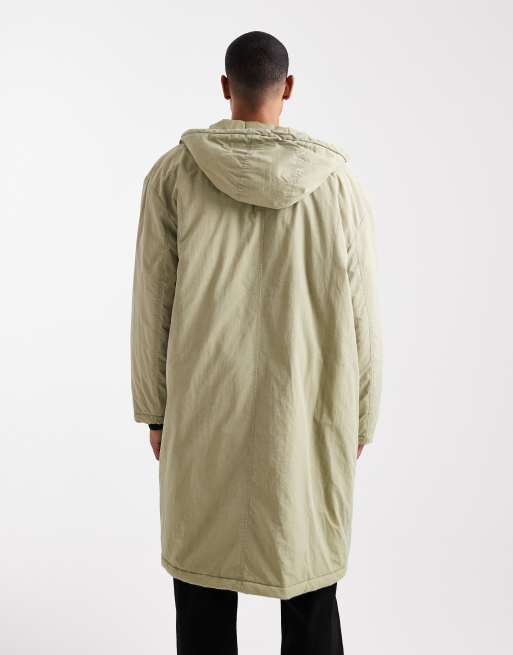 ASOS DESIGN – Longline-Parka in Grün, 2 von 5