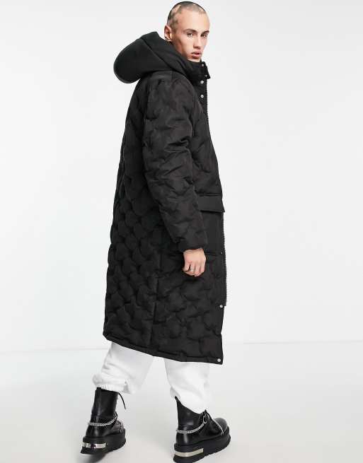 Asos longline hot sale puffer