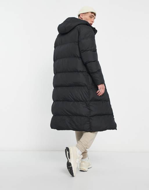 Asos longline puffer outlet jacket