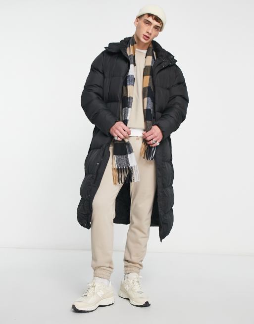 Asos longline hot sale puffer jacket