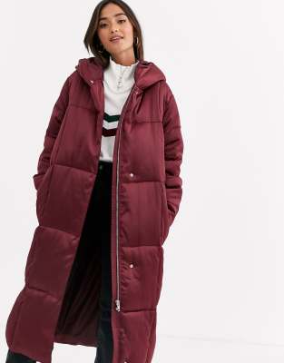 asos design longline puffer jacket