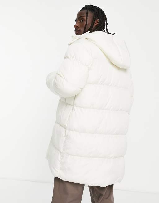 ASOS Design Puffer Jacket with Detachable Hood