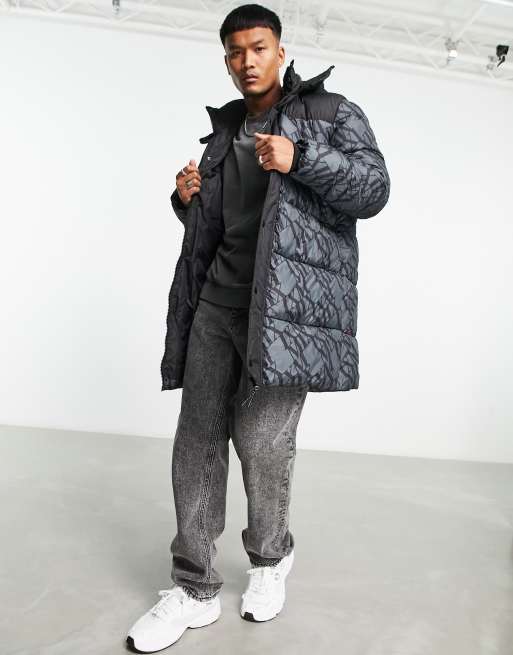 Asos longline puffer jacket on sale