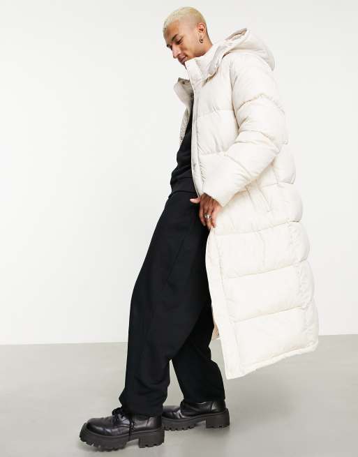 Asos longline 2025 puffer jacket