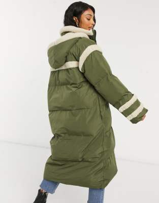 monki longline puffer jacket