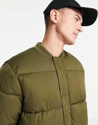 khaki bomber jacket asos