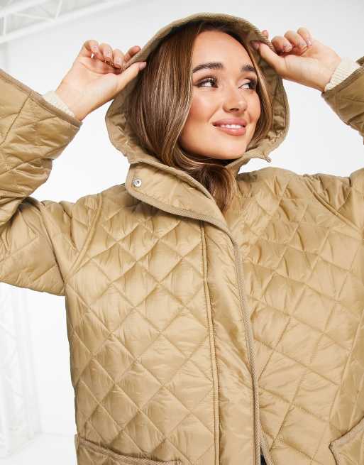 Quilted Padded Longline Coat