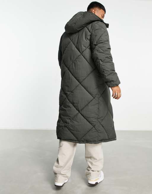 Asos longline puffer outlet coat