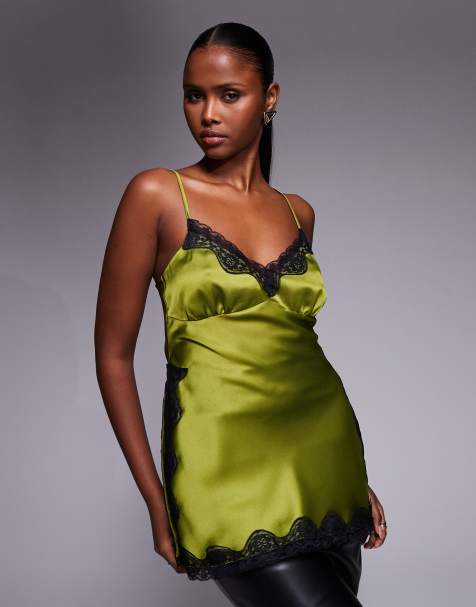 ASOS DESIGN longline satin lingerie cami