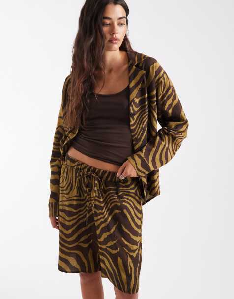 ASOS DESIGN longline shorts co-ord - view 1