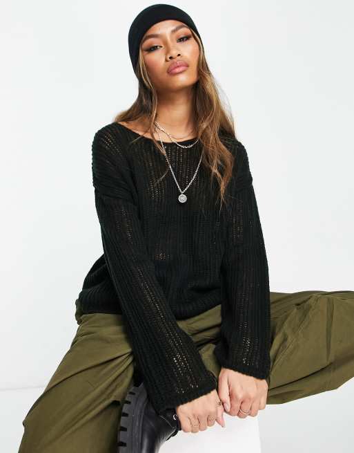 ASOS DESIGN longline sweater with … curated on LTK