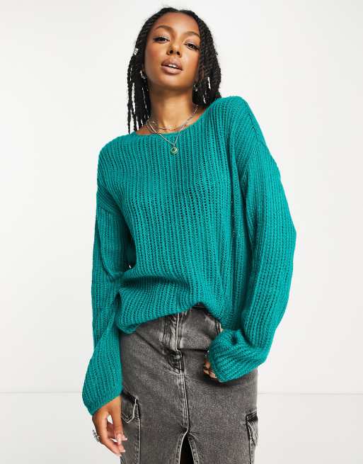 Asos green sweater sale