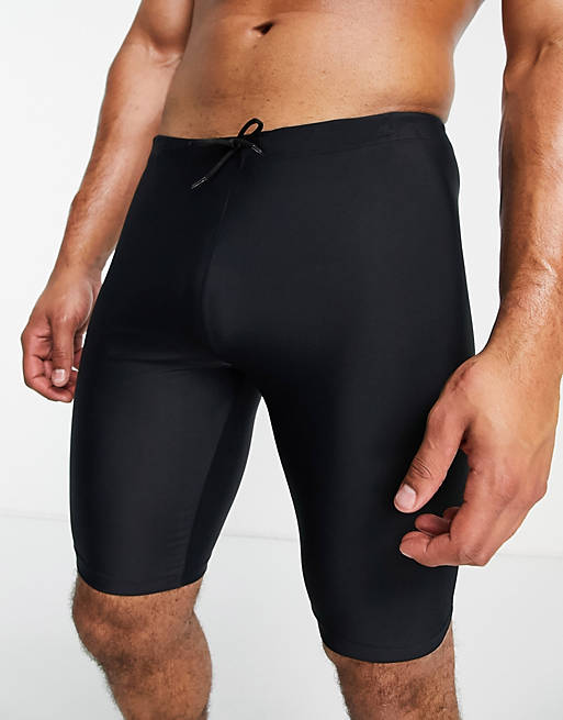 asos.com | Asos design longline swim trunks in black