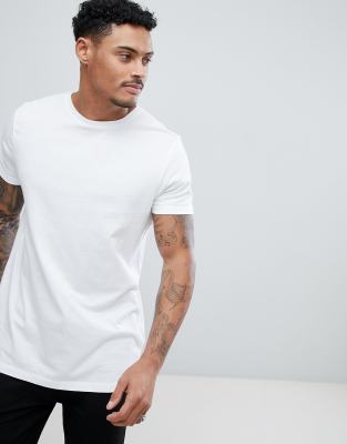 ASOS DESIGN longline t-shirt with crew 