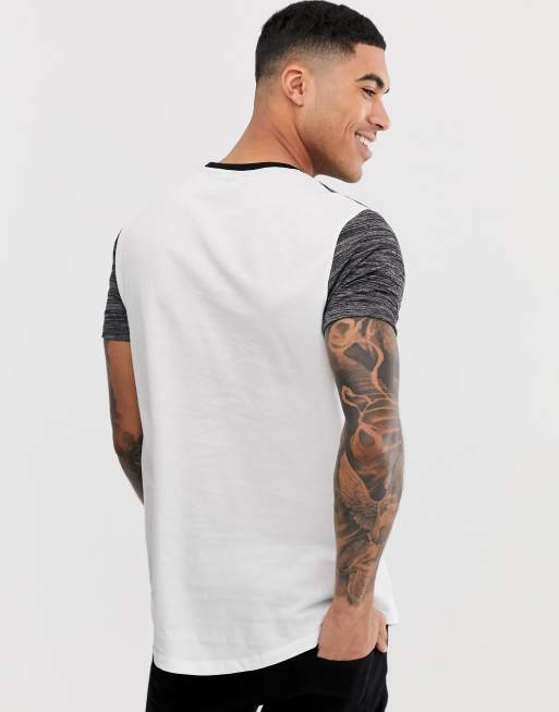 ASOS DESIGN longline t-shirt with curved hem