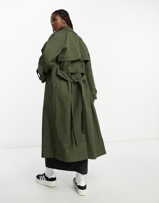 Asos design longline trench 2024 coat