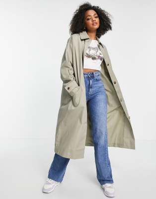 ASOS DESIGN longline trench coat in 