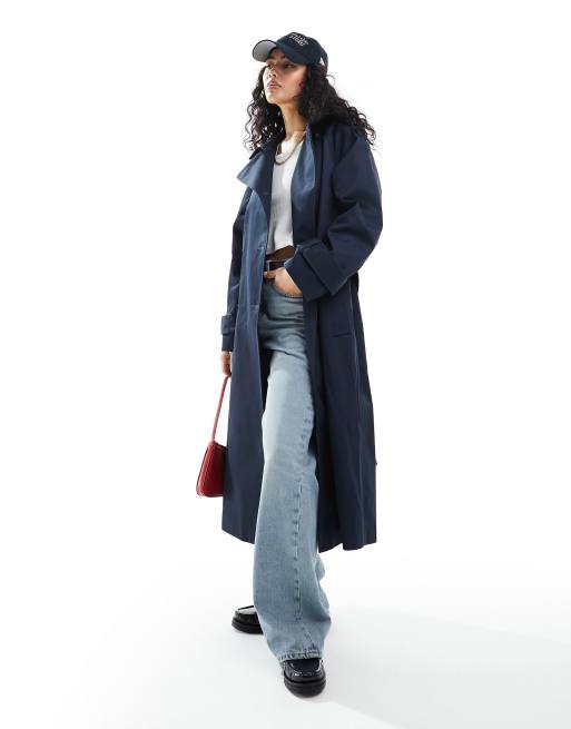 Asos design clearance longline trench coat