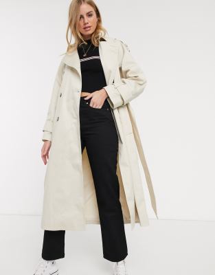 asos longline trench coat
