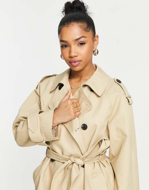 Asos beige trench outlet coat