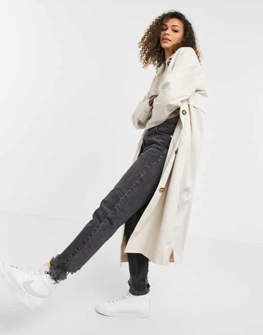 Asos longline sales trench coat