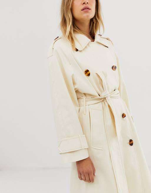 Asos design longline outlet trench coat