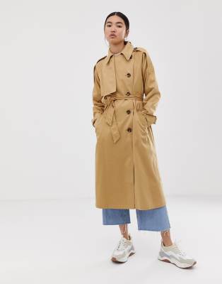 Asos long trench coat sale