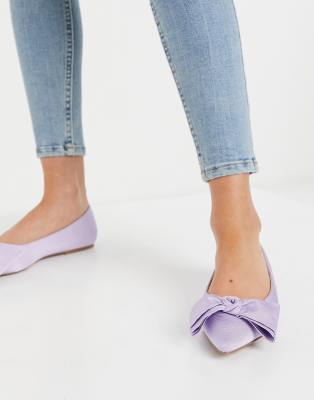 lilac flat shoes