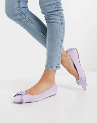 lilac flat shoes