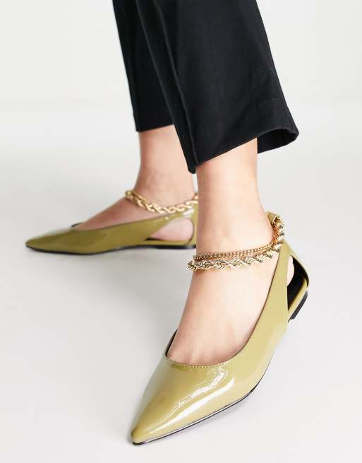 Ballerines ANDRE cuir noir vernis taille 37 NEUVES - Chaussures