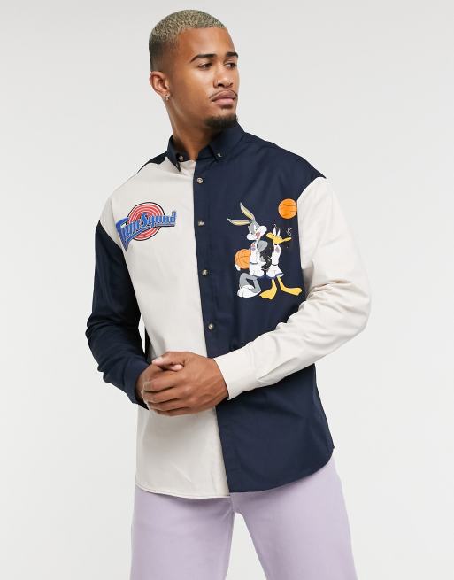 looney tunes button down shirt