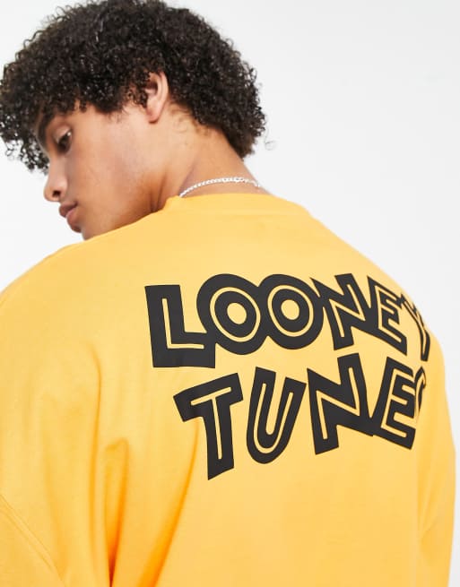 Sweat Looney Tunes Femme – Jaune – Taille XS – Imprimé Graphique – Très Bon état