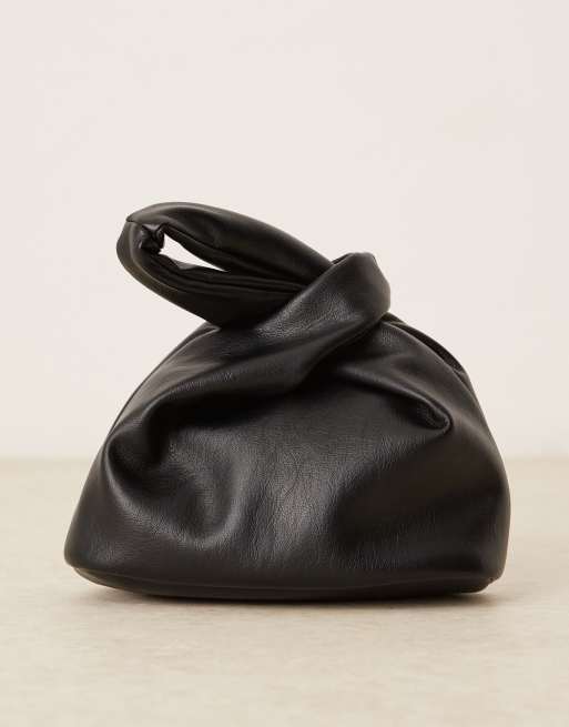 ASOS DESIGN loop through handle purse in black, 2 of 4