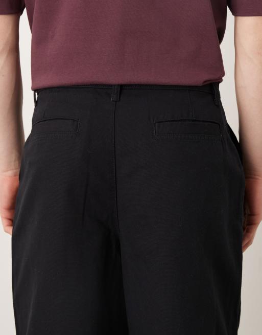 ASOS DESIGN LOOSE chinos in black - BLACK, 5 of 5