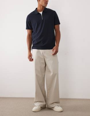 Loose Fit Chinohose in Steinbeige-Neutral Neutral 48 Short