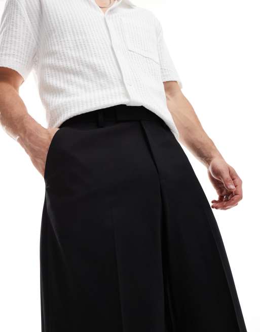 ASOS DESIGN loose fit dress pants in black | ASOS
