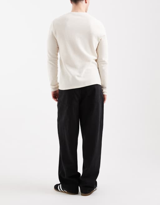 ASOS DESIGN – Loose-Fit-Jeans in verwaschenem Schwarz, 3 von 5