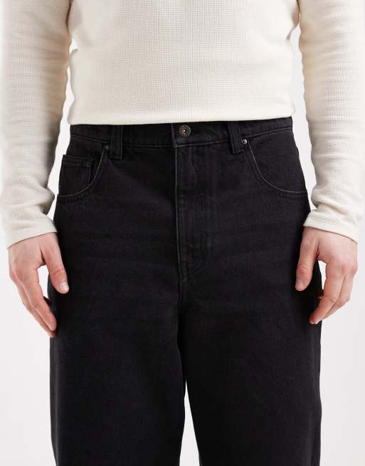 ASOS DESIGN – Loose-Fit-Jeans in verwaschenem Schwarz, 5 von 5