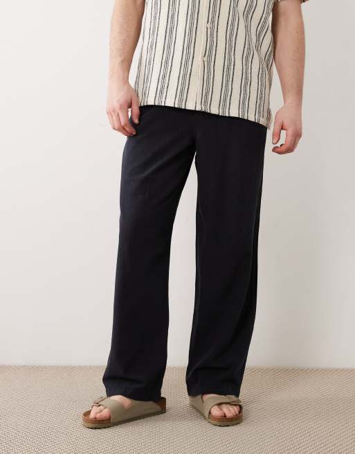 ASOS DESIGN loose fit textured pants in black - part of a set, 2 of 5
