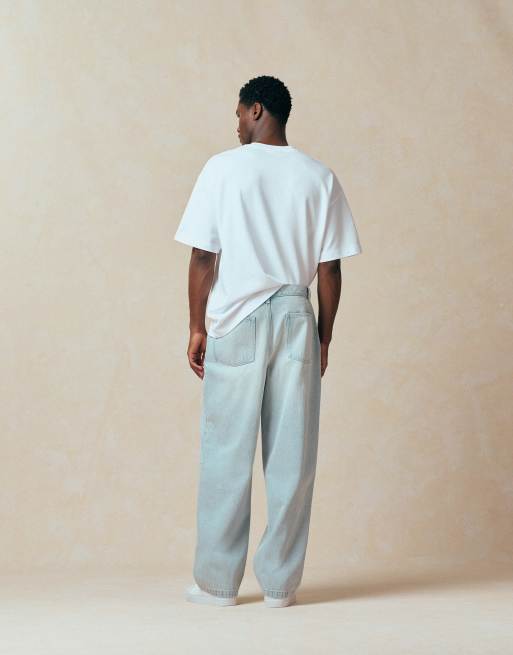 ASOS DESIGN loose jeans i lys blå vask, 3 af 5