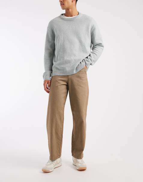 ASOS DESIGN loose jeans i tan-vask - view 1