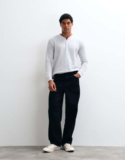 ASOS DESIGN loose jeans in black - view 1