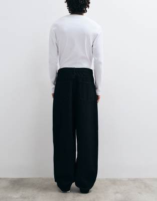 Asos Design Loose Jeans In Black