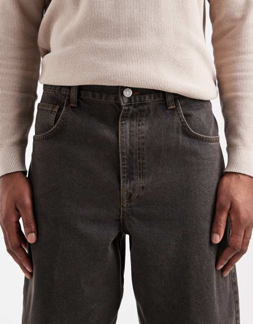 ASOS DESIGN loose jeans in brown (part of a set), 4 of 5