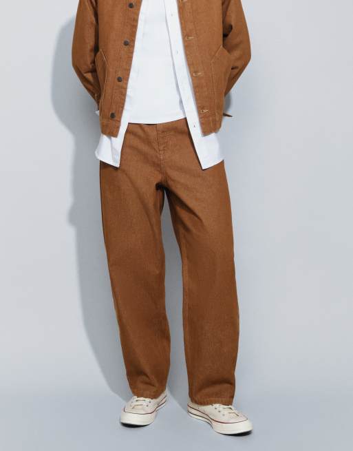 ASOS DESIGN loose jeans in brown - part of a set, 2 of 5