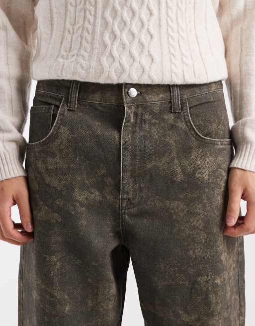 ASOS DESIGN loose jeans in camo, 5 of 5