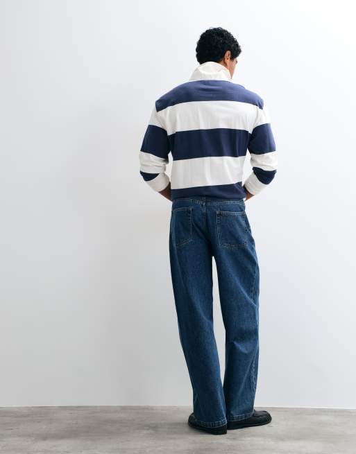 ASOS DESIGN loose jeans in dark wash blue, 5 of 5