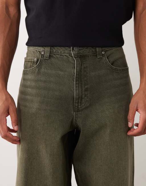 ASOS DESIGN loose jeans in khaki, 5 of 5