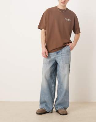 ASOS DESIGN ASOS DESIGN loose jeans in light wash blue
